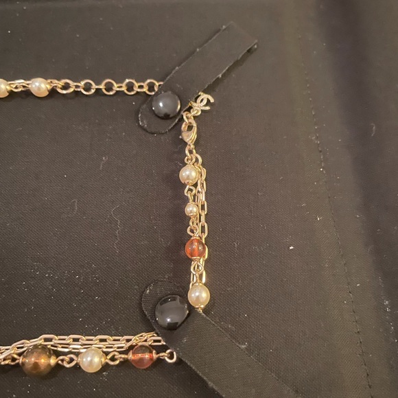 Chanel Faux Pearl + Resin Bead Necklace - Picture 9 of 11